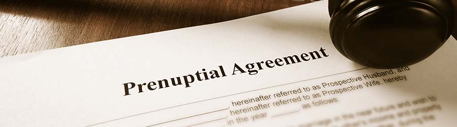 prenuptial agreements banner