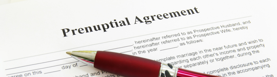 a prenuptial agreement document