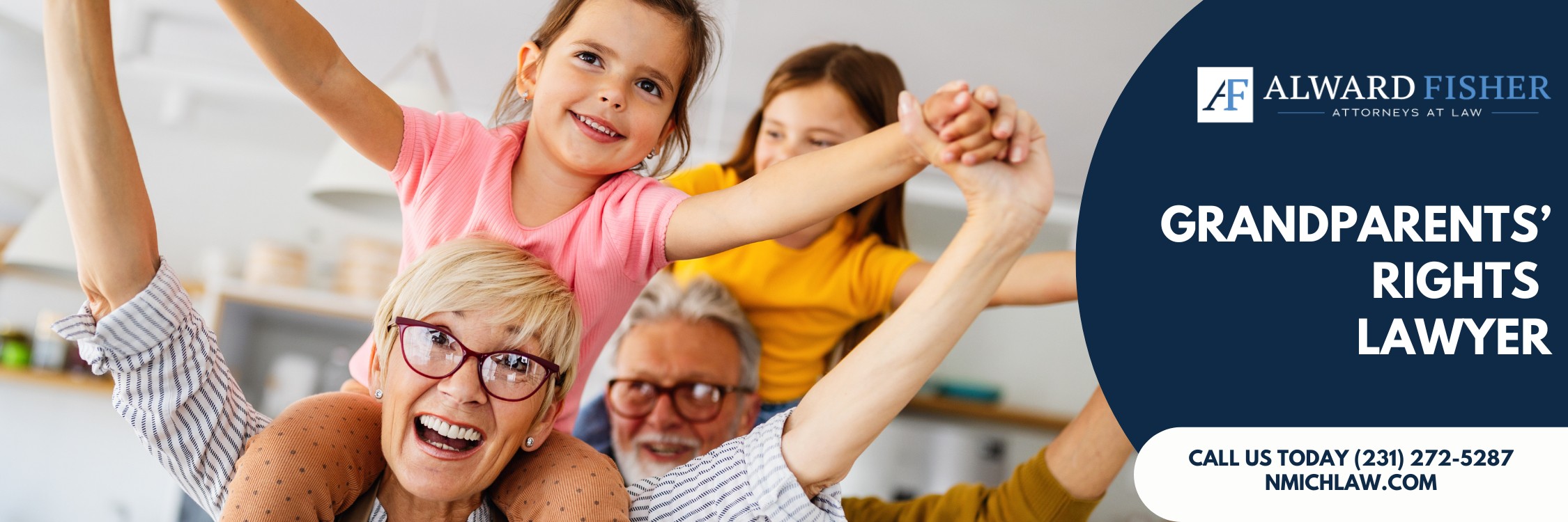Grandparents playing with their grandchildren